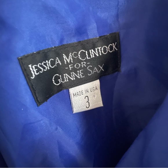 Vintage Jessica McClintock Cocktail Dress - Picture 4 of 7